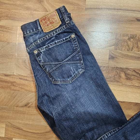 Stetson 1312 Straight Leg Jeans Men’s 34x32 Dark Wash Western - Picture 2 of 11